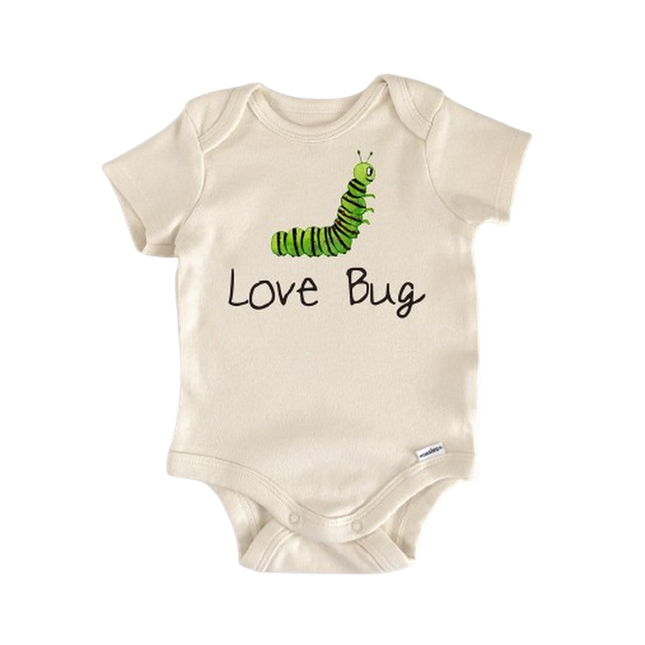 Caterpillar Insect Love Bug - Baby Boy Girl Clothes Infant Bodysuit Funny Cute Newborn
