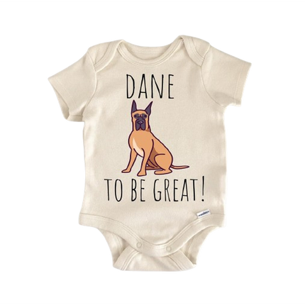 Great Dane Dog - Baby Boy Girl Clothes Infant Bodysuit Funny Cute Newborn