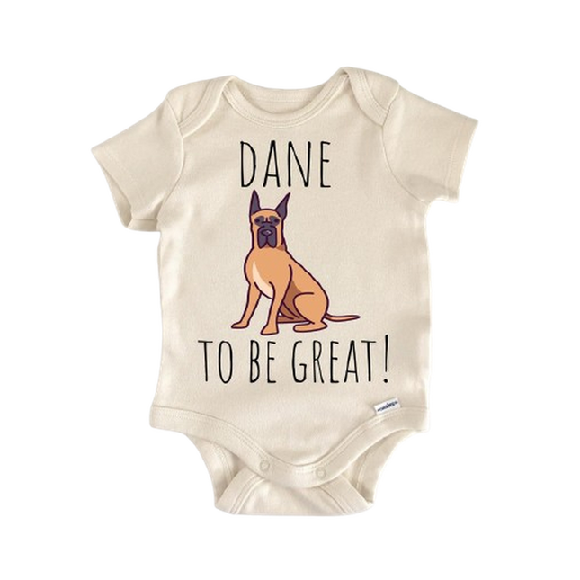 Great Dane Dog - Baby Boy Girl Clothes Infant Bodysuit Funny Cute Newborn