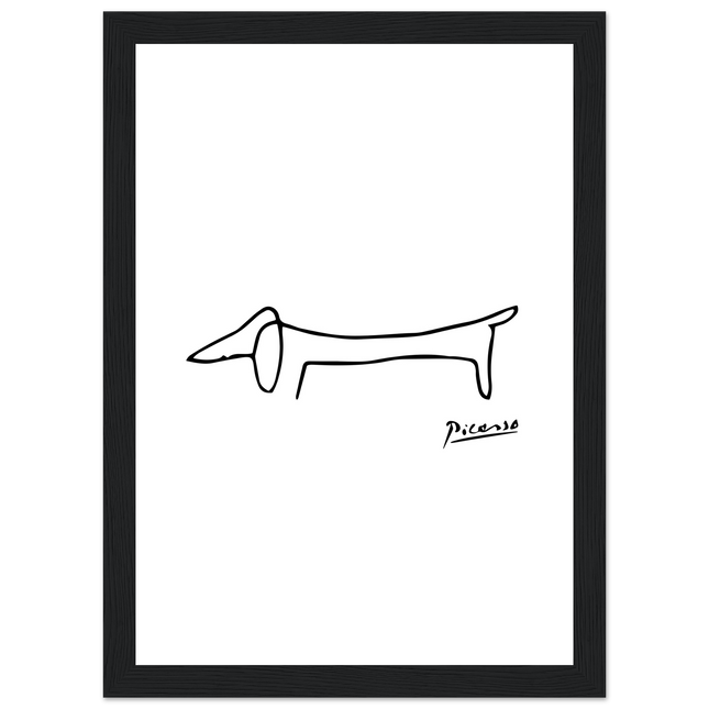 Pablo Picasso Dachshund Dog (Lump) Artwork Poster