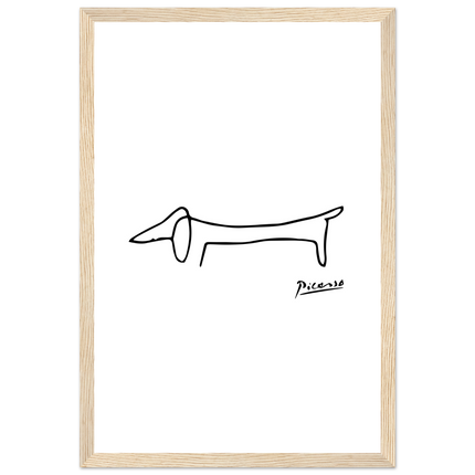 Pablo Picasso Dachshund Dog (Lump) Artwork Poster