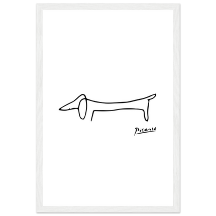Pablo Picasso Dachshund Dog (Lump) Artwork Poster