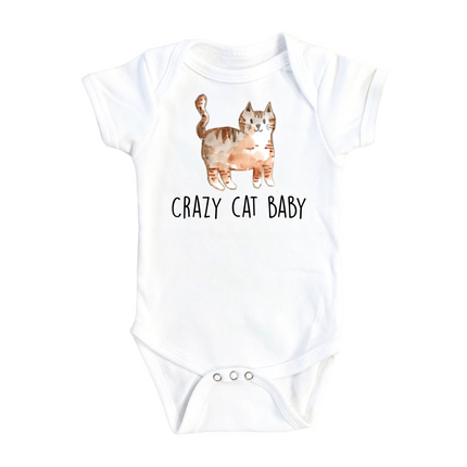 Crazy Cat Baby - Baby Boy Girl Clothes Infant Bodysuit Funny Cute Newborn