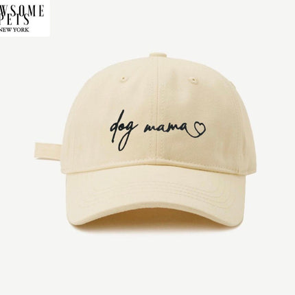 Dog Mom Hat - Clear Orange