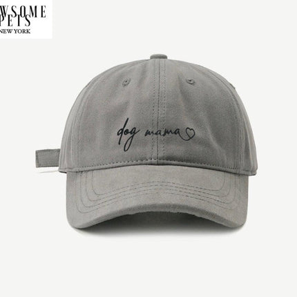 Dog Mom Hat - Grey