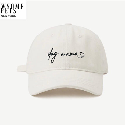 Dog Mom Hat - White
