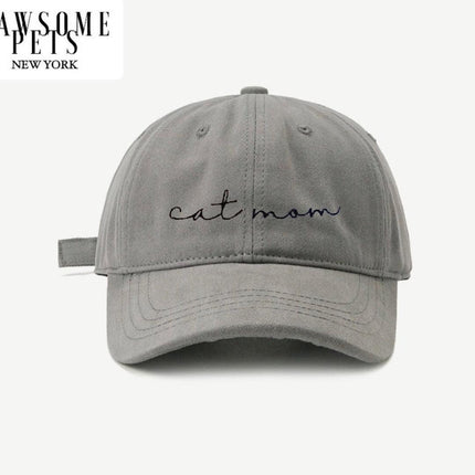 Cat Mom Hat - Grey