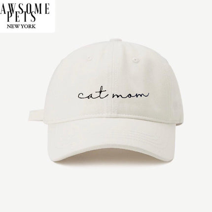 Cat Mom Hat - White