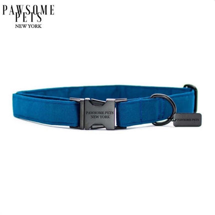 Small Size Dog & Cat Collar - Blue Velvet