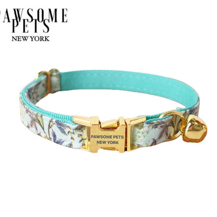 Small Size Dog & Cat Collar - Ice Snow Green