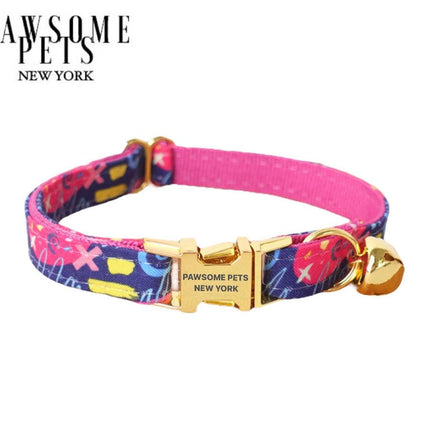 Small Size Dog & Cat Collar - Spanish Pink