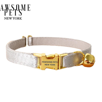 Small Size Dog & Cat Collar - Silver