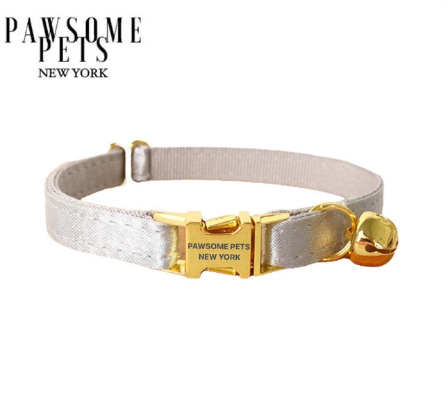 Small Size Dog & Cat Collar - Silver