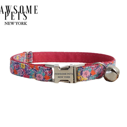 Small Size Dog & Cat Collar - Floral Garden