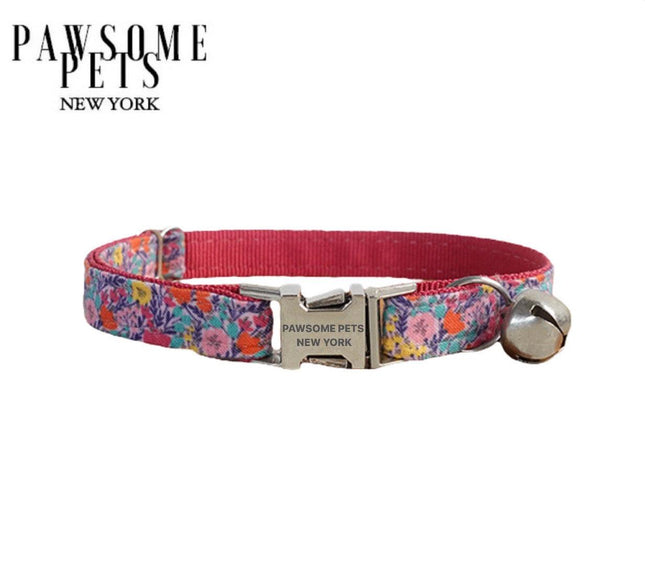 Small Size Dog & Cat Collar - Floral Garden