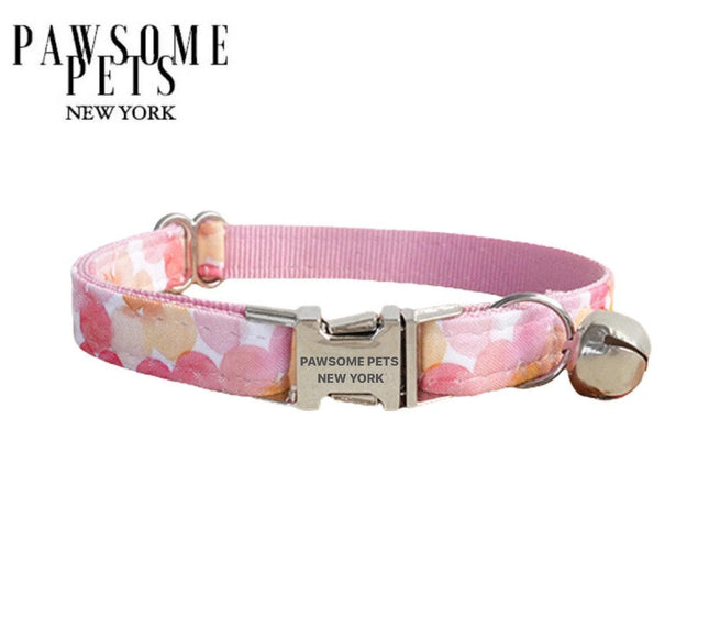 Small Size Dog & Cat Collar - Light Pink Ball
