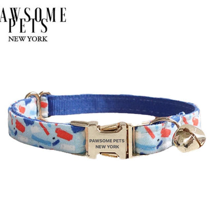 Small Size Dog & Cat Collar - Indigo Blue