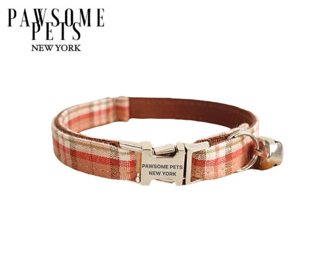 Small Size Dog & Cat Collar - Orange Stripe