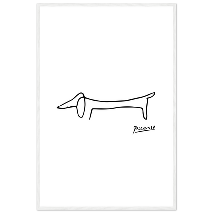 Pablo Picasso Dachshund Dog (Lump) Artwork Poster
