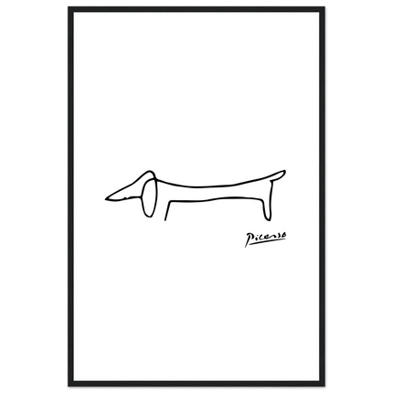 Pablo Picasso Dachshund Dog (Lump) Artwork Poster