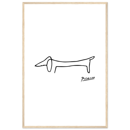 Pablo Picasso Dachshund Dog (Lump) Artwork Poster