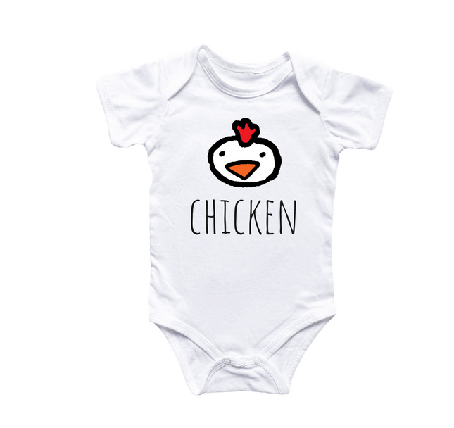 Chicken Farm Doodle - Baby Boy Girl Clothes Infant Bodysuit Funny Cute Newborn