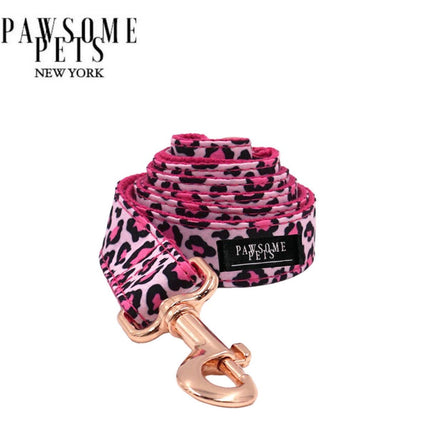 Leash - Pink Leopard