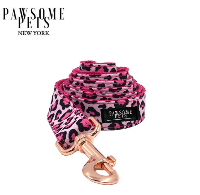 Leash - Pink Leopard