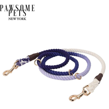 Hands Free Dog Rope Leash - Ombre Dark Purple