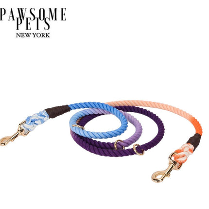 Hands Free Dog Rope Leash - Oceanside Rainbow