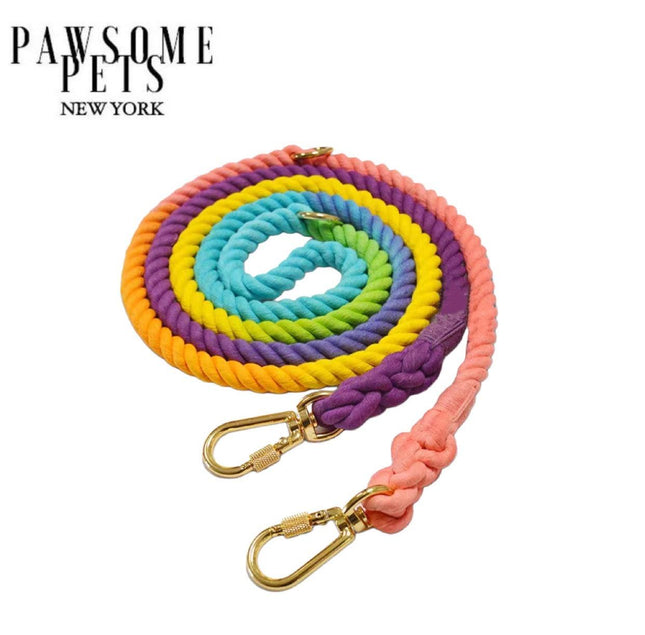 Hands Free Dog Rope Leash - Pastel