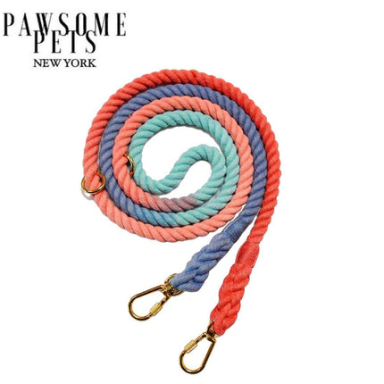Hands Free Dog Rope Leash - Plum