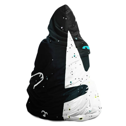 Space Cat Hooded Blanket