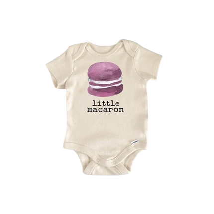 Macaron Baking French - Baby Boy Girl Clothes Infant Bodysuit Funny Cute Newborn