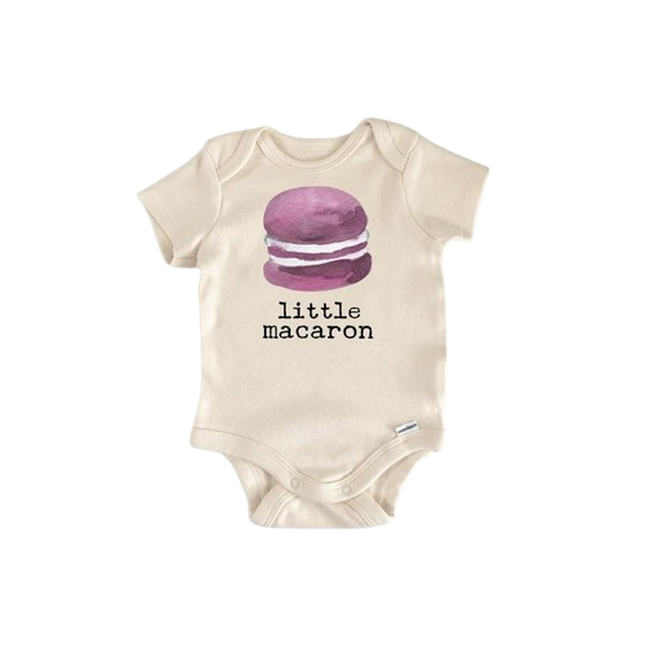 Macaron Baking French - Baby Boy Girl Clothes Infant Bodysuit Funny Cute Newborn