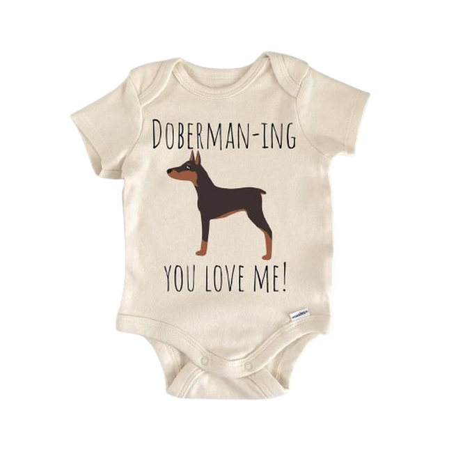 Doberman Pinscher Dog - Baby Boy Girl Clothes Infant Bodysuit Funny Cute Newborn