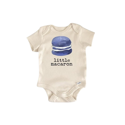 Macaron Baking French - Baby Boy Girl Clothes Infant Bodysuit Funny Cute Newborn