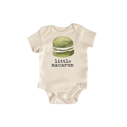 Macaron Baking French - Baby Boy Girl Clothes Infant Bodysuit Funny Cute Newborn