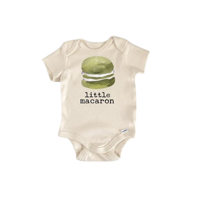 Macaron Baking French - Baby Boy Girl Clothes Infant Bodysuit Funny Cute Newborn