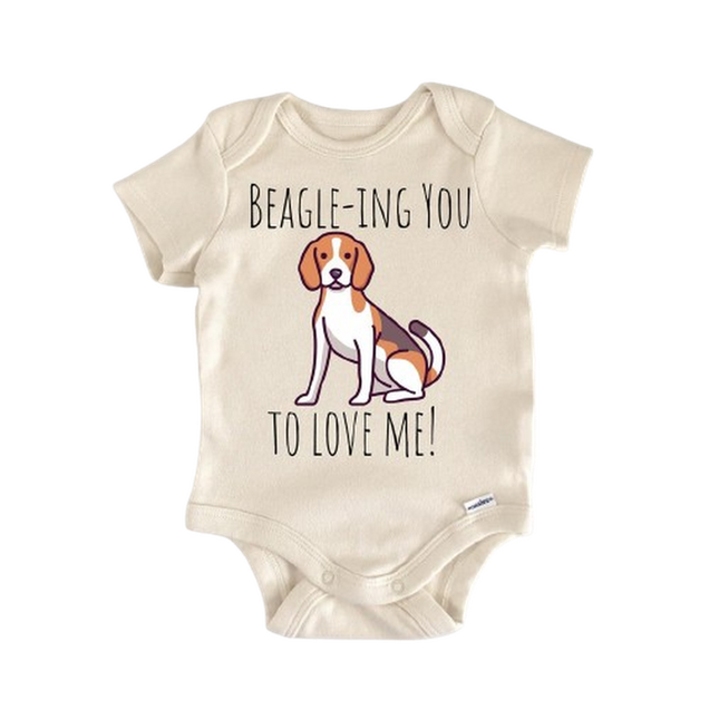 Beagle Dog Rabbit Hunter - Baby Boy Girl Clothes Infant Bodysuit Funny Cute Newborn