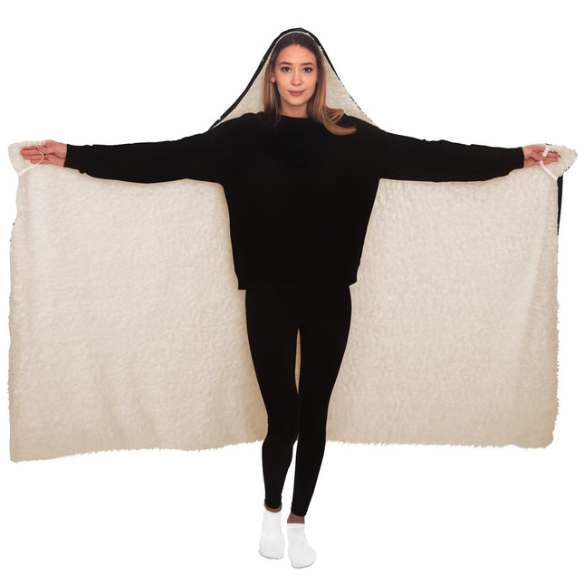 Space Cat Hooded Blanket
