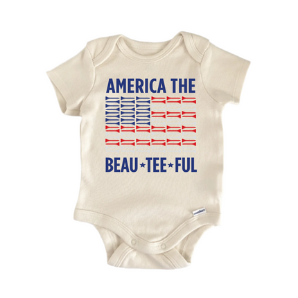 America the Beau July 4th Patriotic -  Baby Boy Girl Clothes  Bodysuit