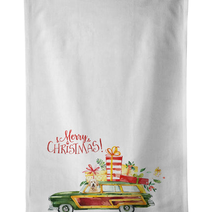 Merry Christmas Goldendoodle Kitchen Towel Set of 2