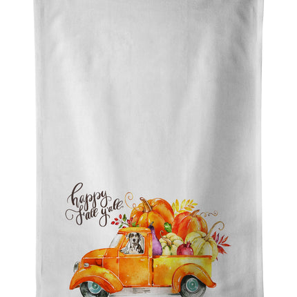 Fall Harvest Catahoula Leopard Dog Kitchen Towel Set of 2