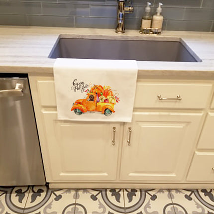 Fall Harvest Labradoodle Kitchen Towel Set of 2
