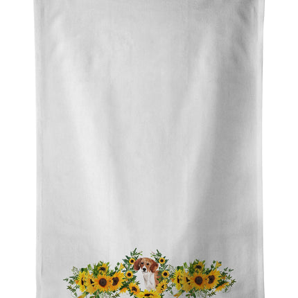 Beagle in Sunflowers Kitchen Towel Set of 2