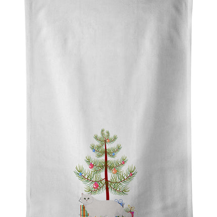 Chinchilla Persian Longhair Cat Christmas Kitchen Towel Set of 2