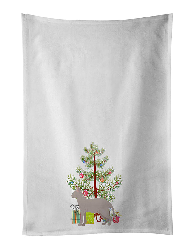 Don Sphynx Cat Christmas Kitchen Towel Set of 2