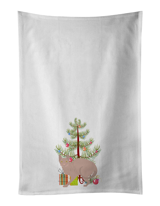 Don Sphynx Cat Christmas Kitchen Towel Set of 2