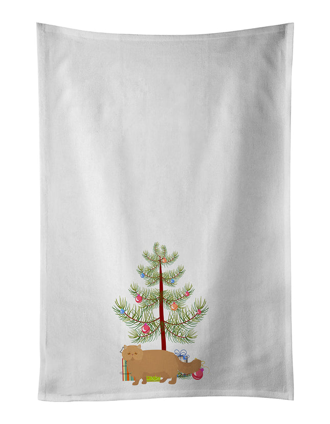 Persian Modern Cat Christmas Kitchen Towel Set of 2